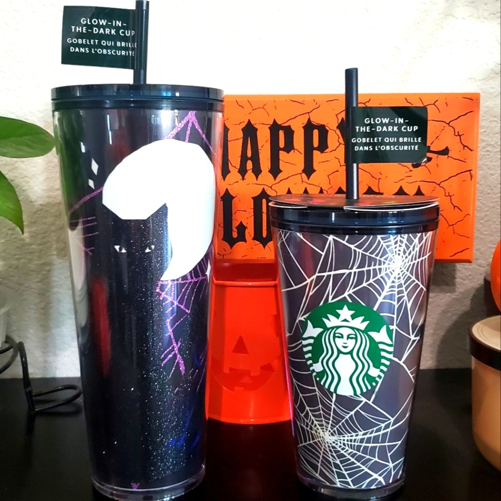 🐈‍⬛🕸Halloween 2021 Starbucks Tumbler Set🕸🐈‍⬛